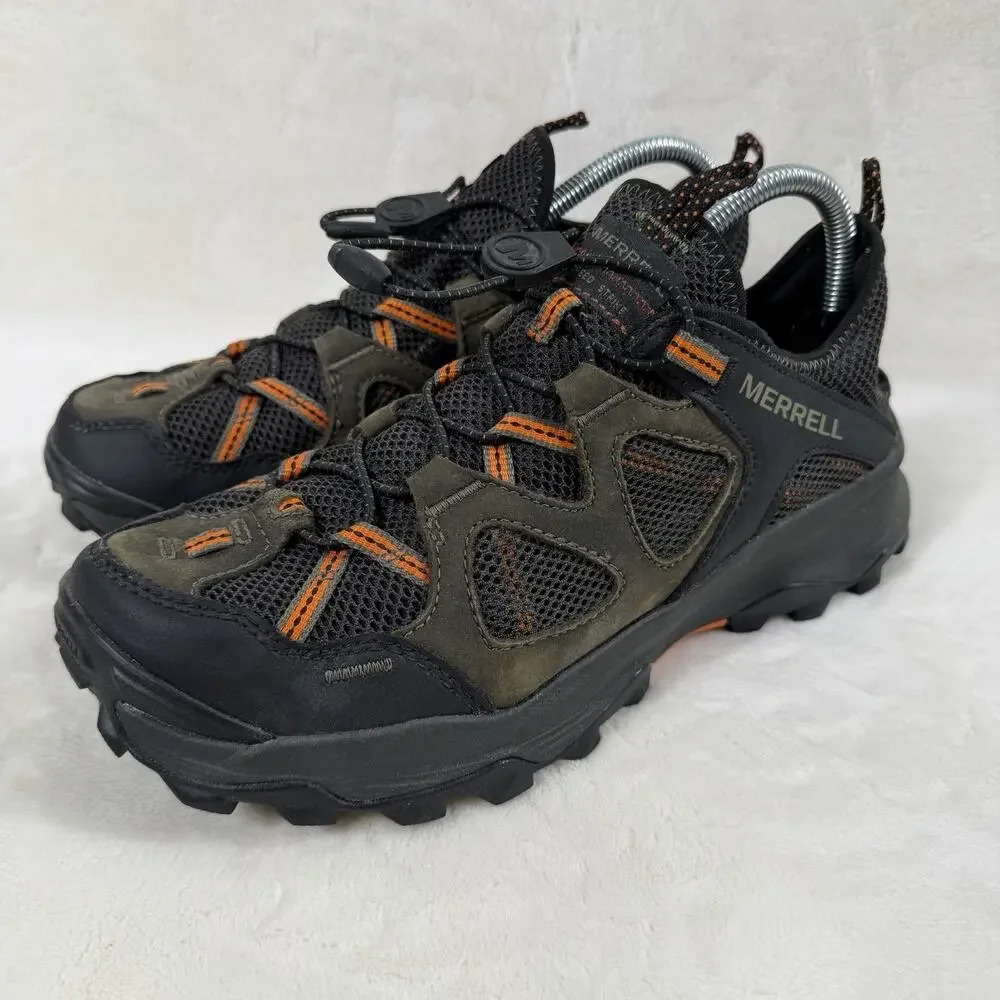Merrell Speed Strike Men’s Size 8 Olive Black Hiking Trail Shoes New
